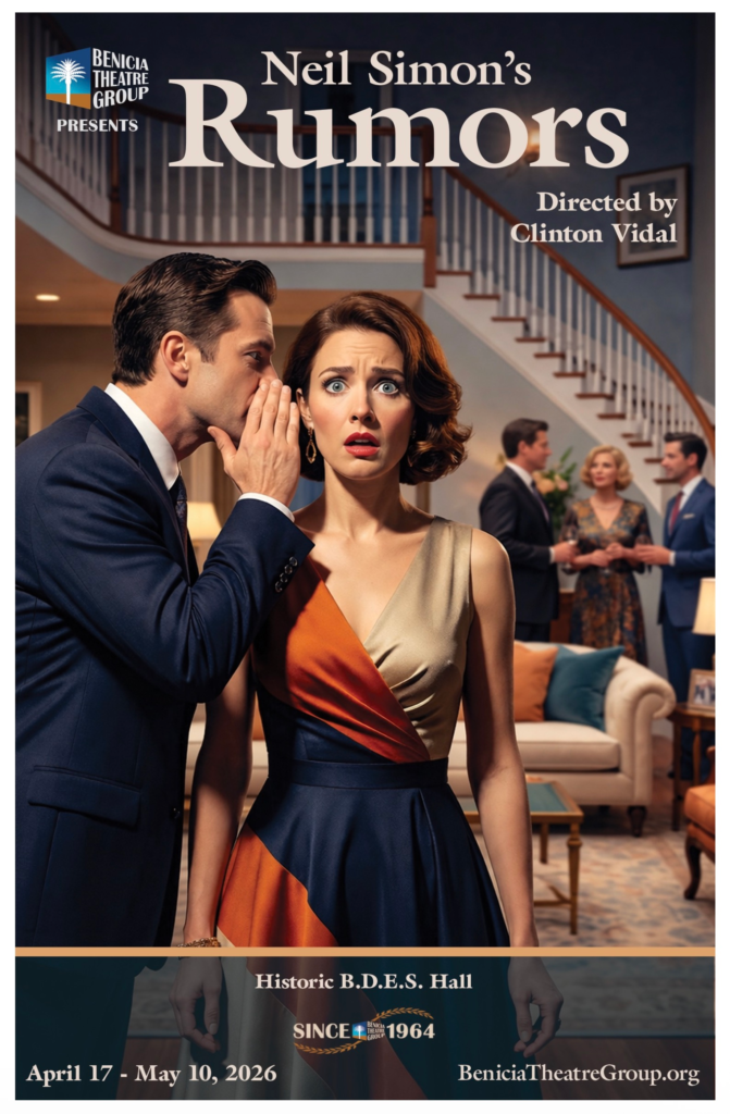 Front cover of the BTG program for Neil Simon's Rumors